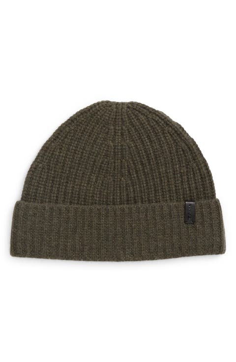 Shaker Stitch Cashmere Beanie