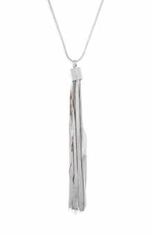 NORDSTROM RACK Snake Chain Tassel Pendant Necklace