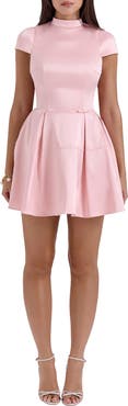 HOUSE OF CB Saida Flare Satin Minidress