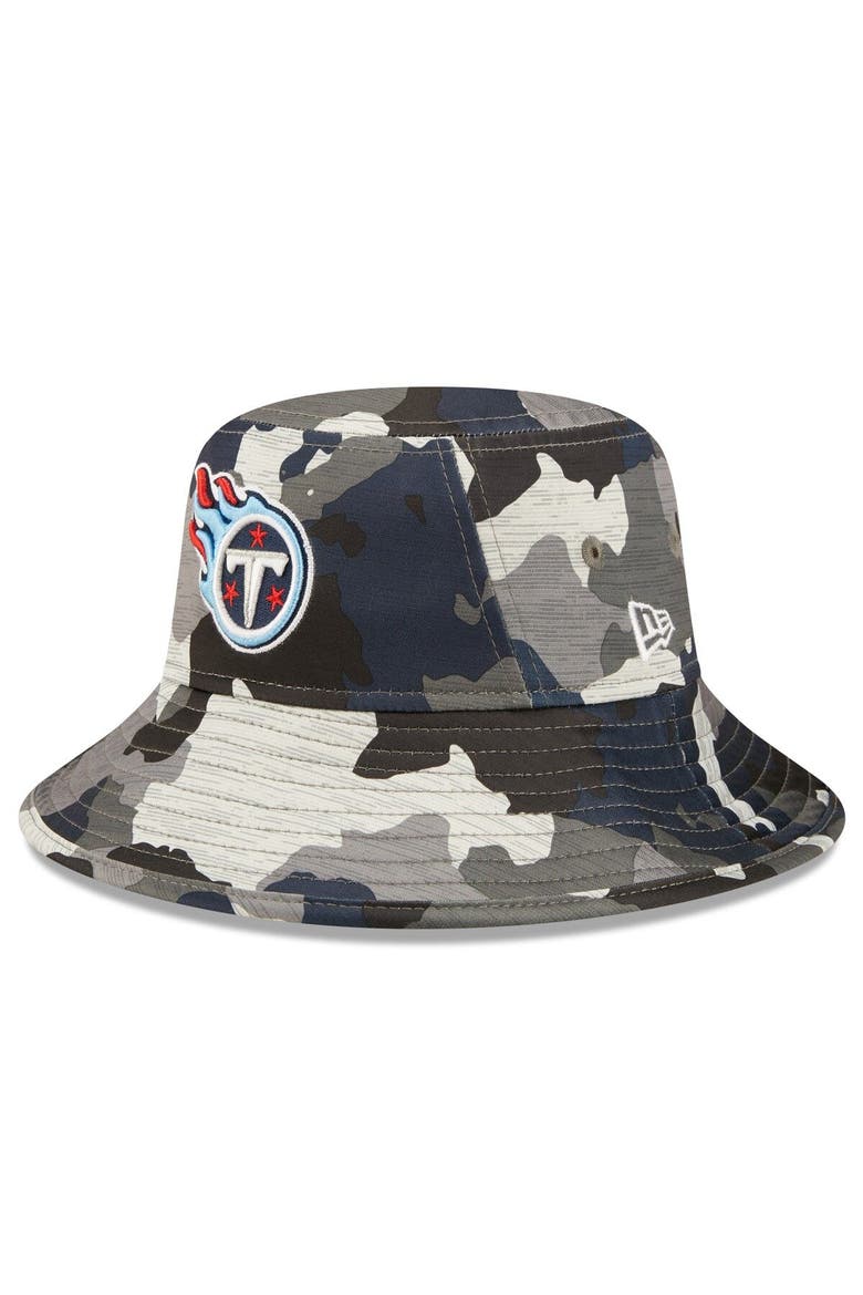 Men's New Era Camo Tennessee Titans 2022 NFL Training Camp Official Bucket Hat, Main, color, Camo