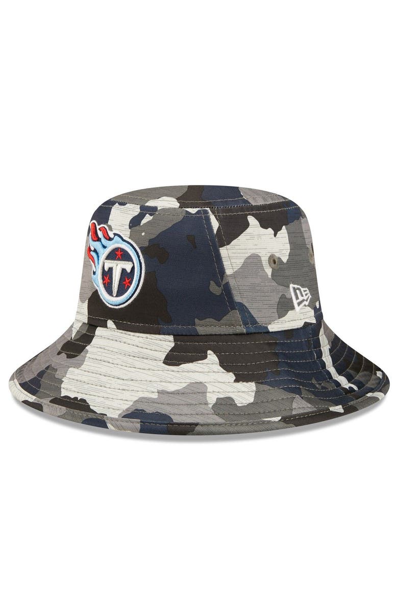 New Era Men's New Era Camo Tennessee Titans 2022 NFL Training Camp Official Bucket Hat, Main, color, 