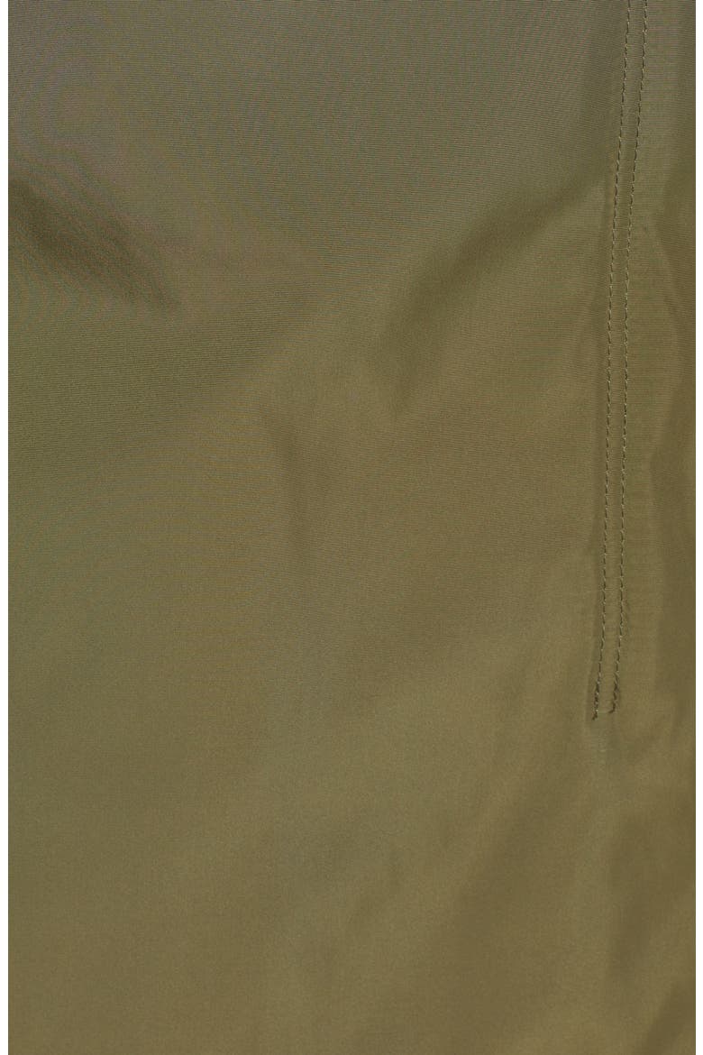 Water Repellent Hooded Raincoat, Alternate, color, DARK MOSS