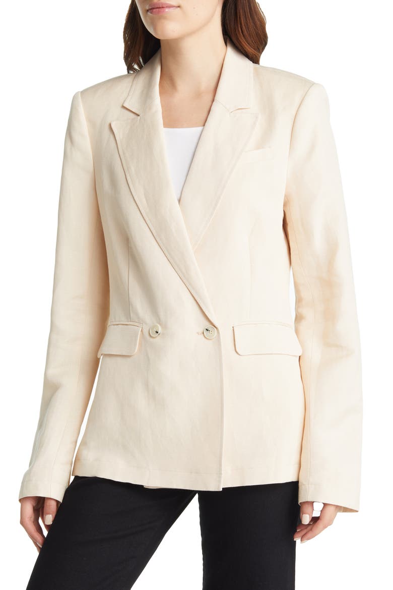 Women's Dawson Double Breasted Blazer, Alternate, color, ECRU