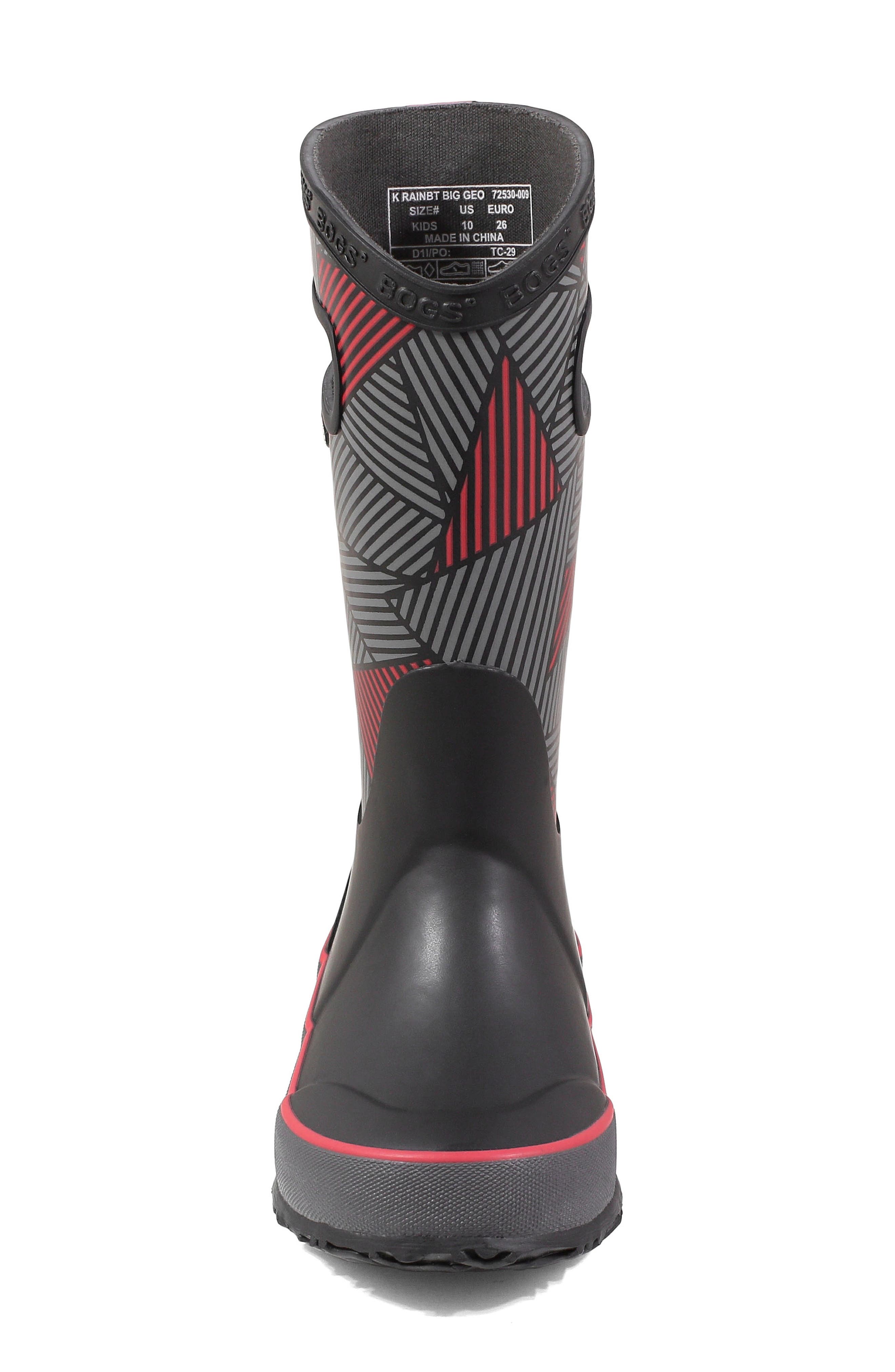 Bogs Big Geo Rubber Rain Boot, Alternate, color, 