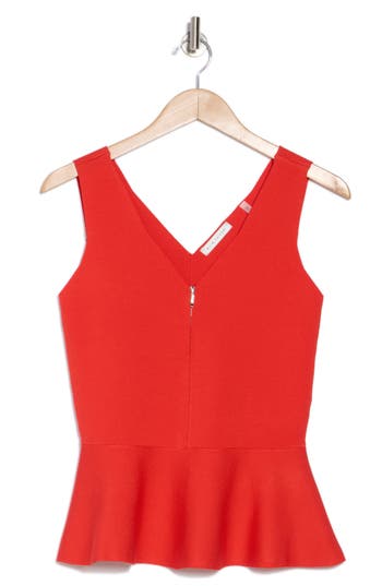 Elie Tahari The Nikki Zip Front Top