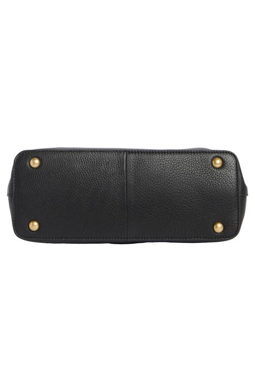 Vince Camuto Sheri Top Handle Leather Satchel In Black