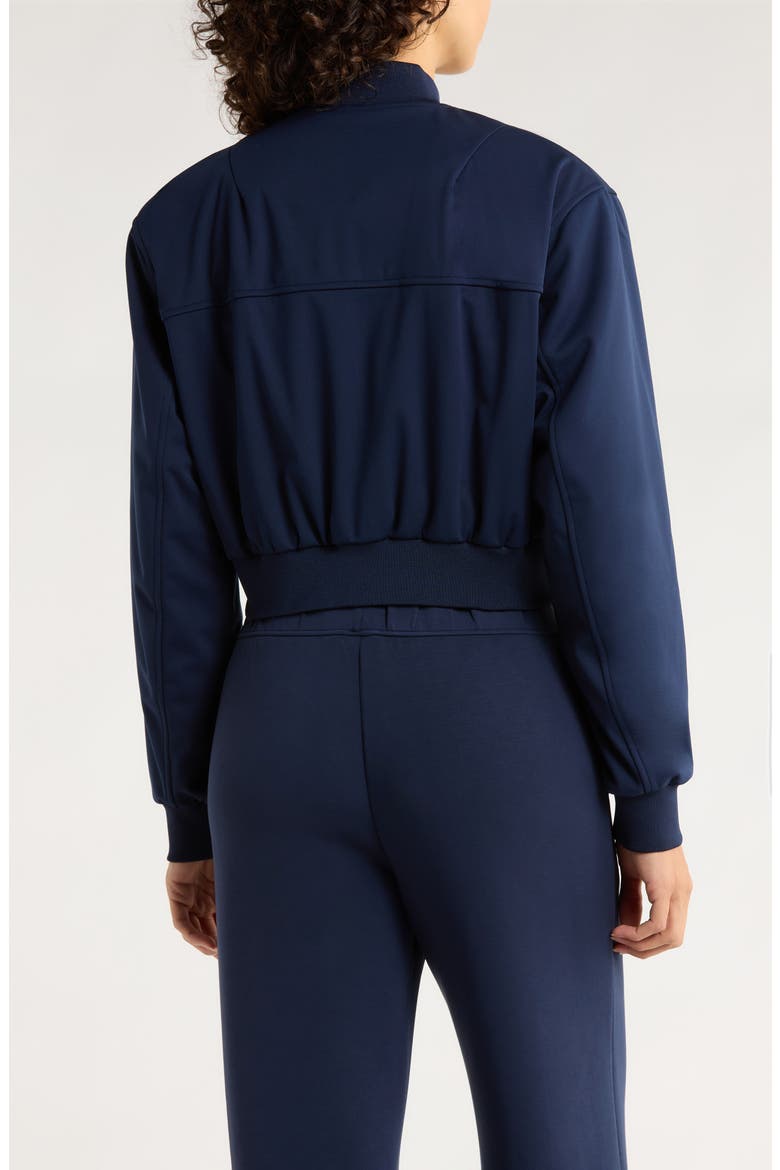Crop Bomber Jacket, Alternate, color, NAVY BLAZER
