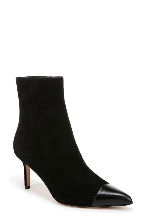 Lisa Pointed Cap Toe Bootie (Women)