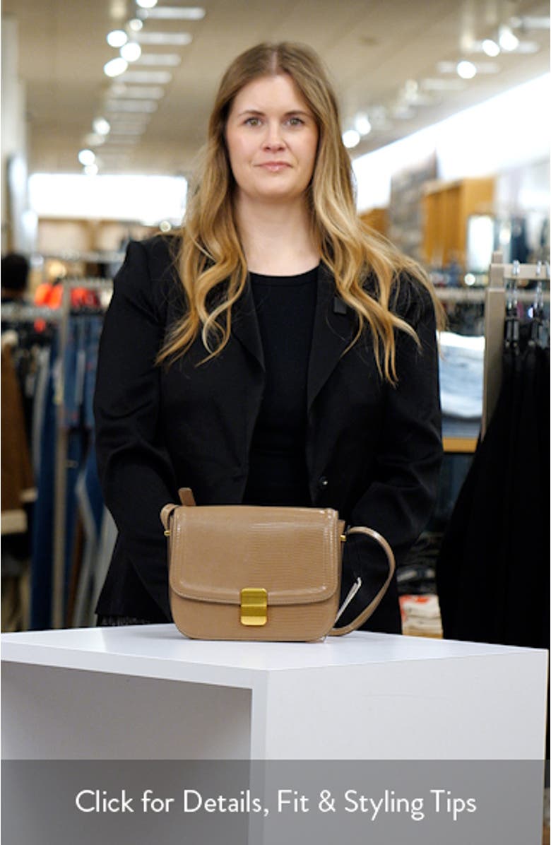 Lizard Embossed Crossbody Bag, sales video thumbnail