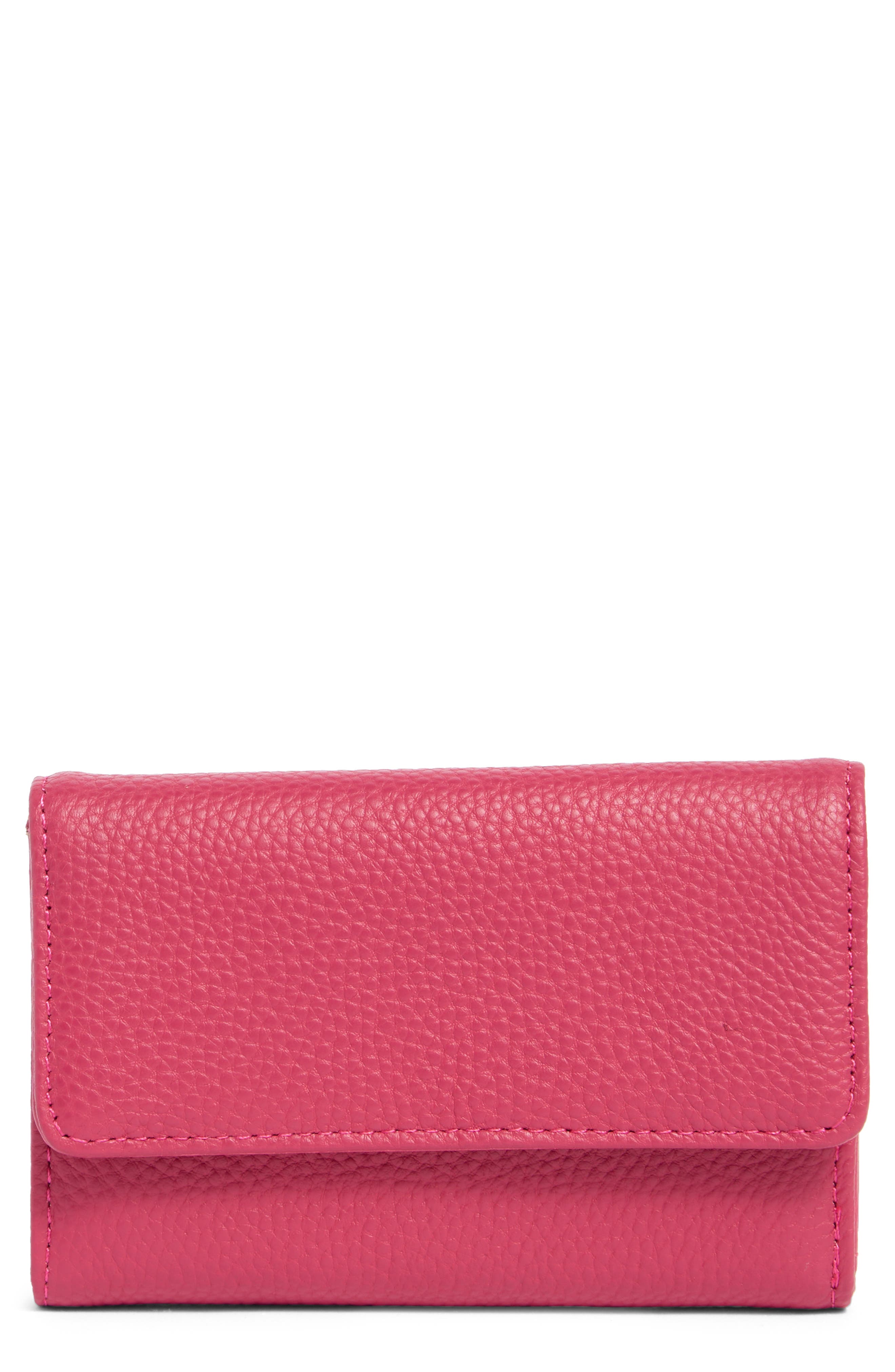 Mundi Small Leather Goods Rio Indexter Trifold Leather Wallet In 85n-azalea