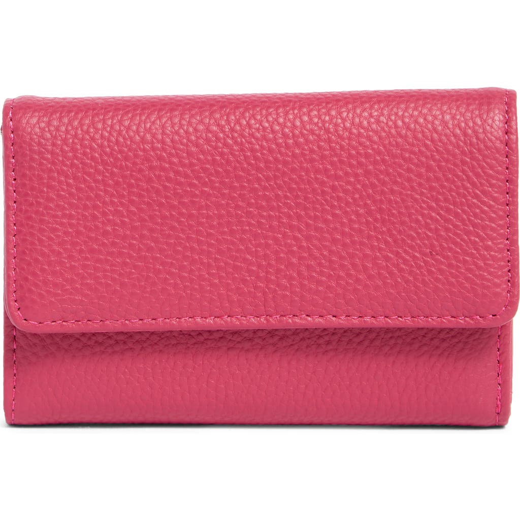 Mundi Small Leather Goods Rio Indexter Trifold Leather Wallet In 85n-azalea