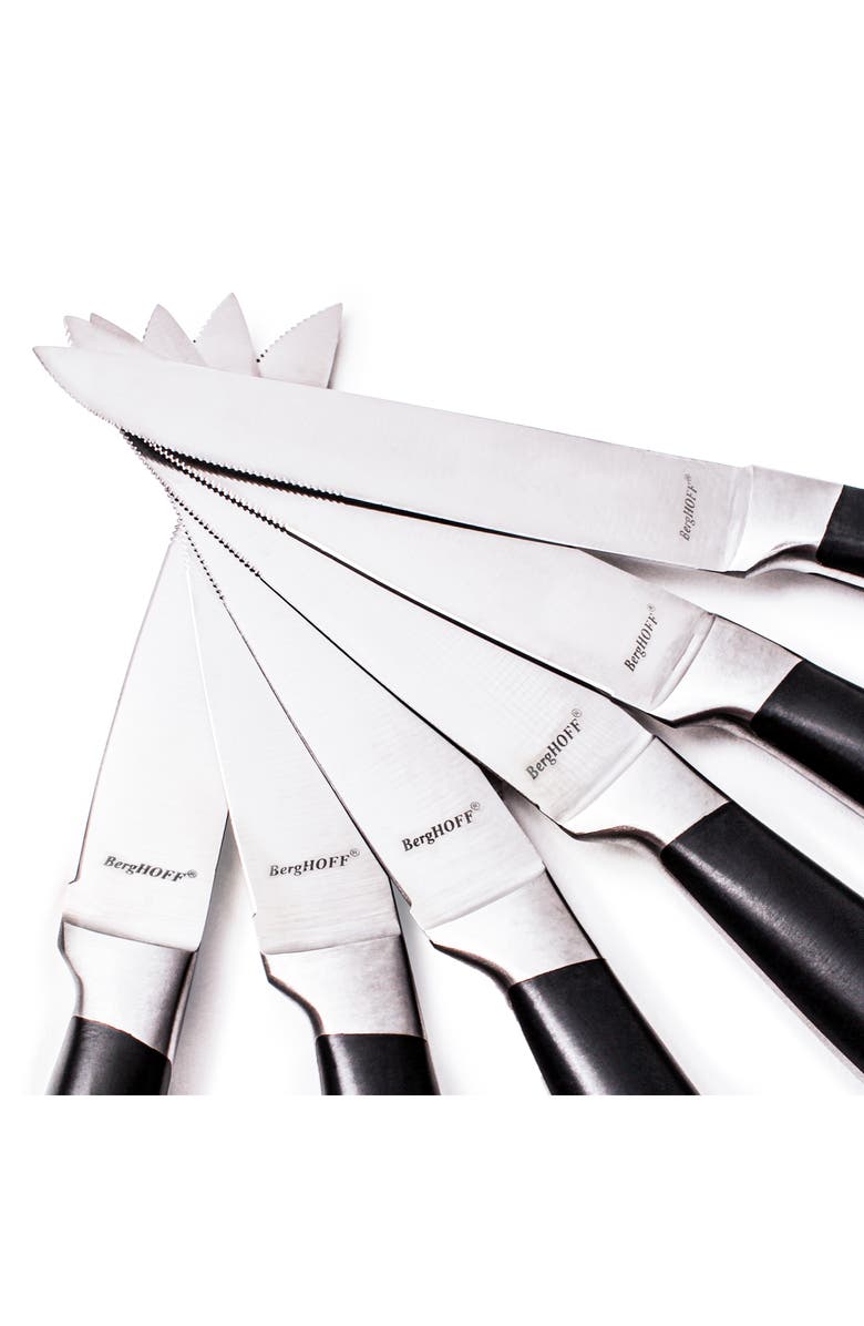 BergHOFF Gemini 6-Piece Stainless Steel Steak Knife Set, Alternate, color, Silver