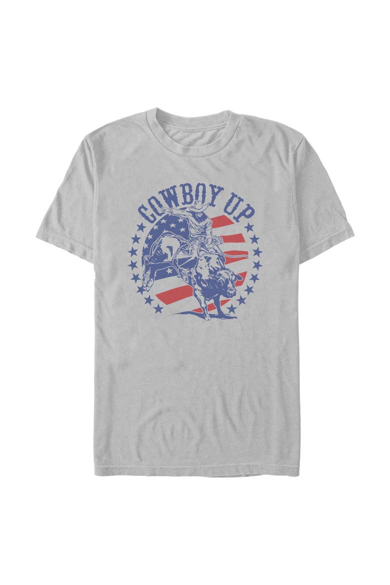 Men's Lost Gods American Cowboy Up  Graphic T-Shirt, Main, color, Ice Grey