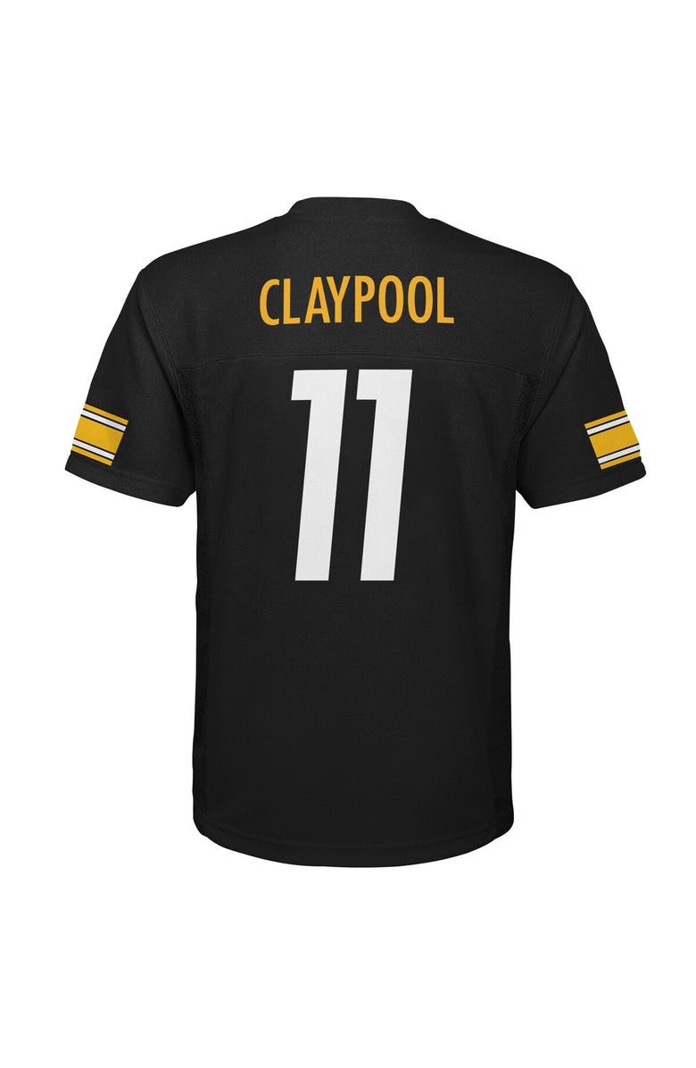 Outerstuff Youth Chase Claypool Black Pittsburgh Steelers Replica Player Jersey, Alternate, color,