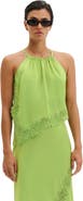 Malina Madina Asymmetric Lace Hem Top