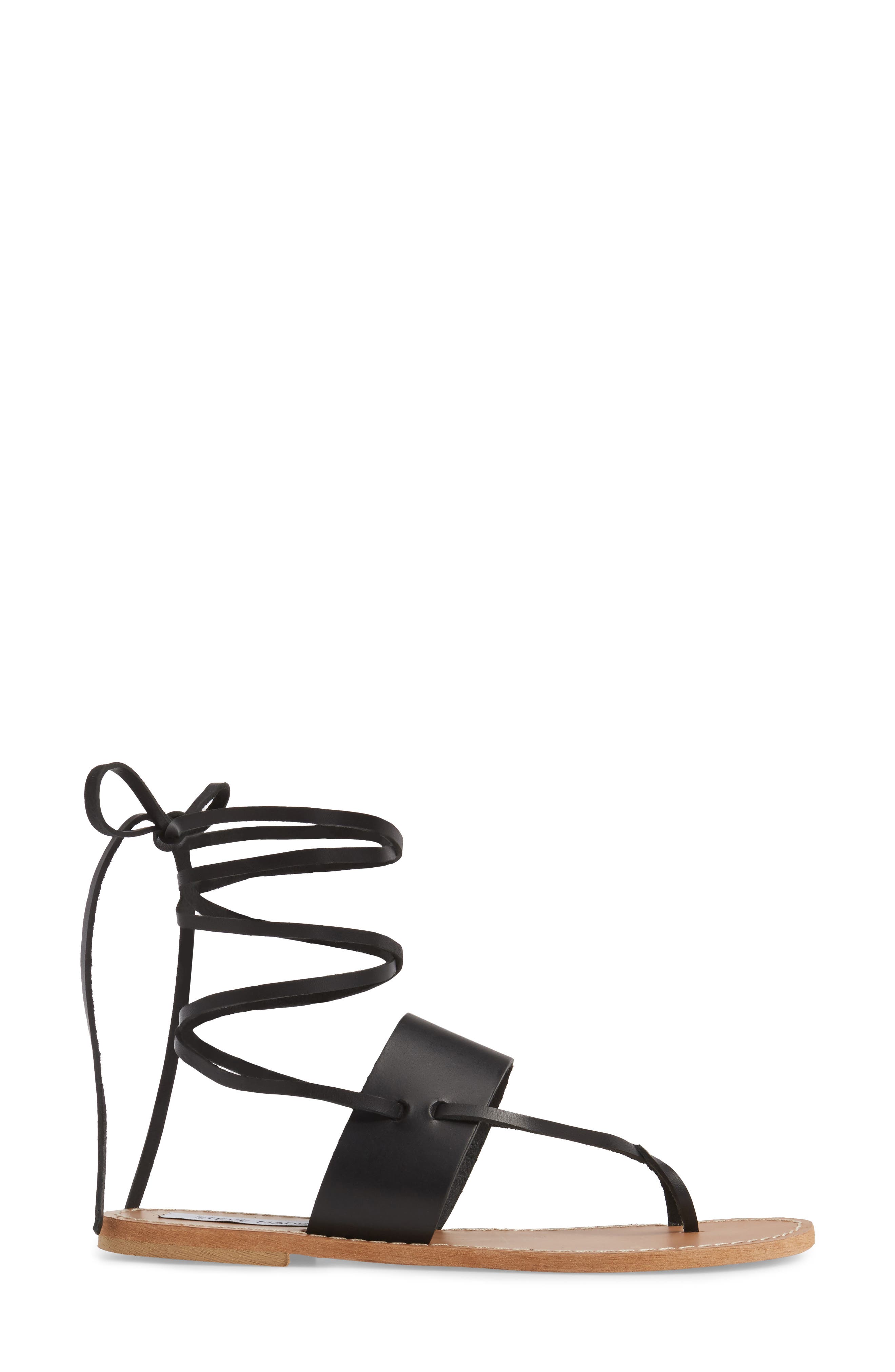 Steve Madden Bianca Lace-Up Sandal, Alternate, color, 