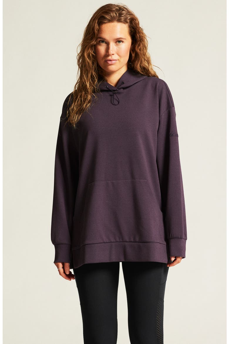 ADV Join Jersey Hooded Pullover, Alternate, color, DARK PLUM
