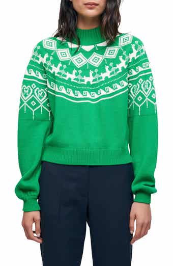 maje 121 Mascot Mock Neck Sweater