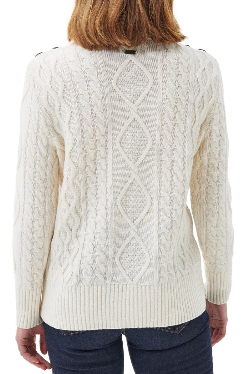 Barbour Greyling Mix Stitch Wool Blend Crewneck Sweater, Alternate, color, 