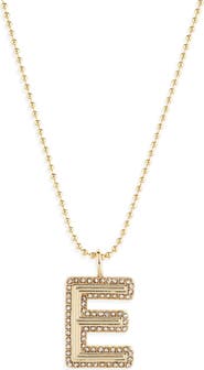 BaubleBar Arianna Initial Pendant Necklace
