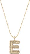 BaubleBar Arianna Initial Pendant Necklace