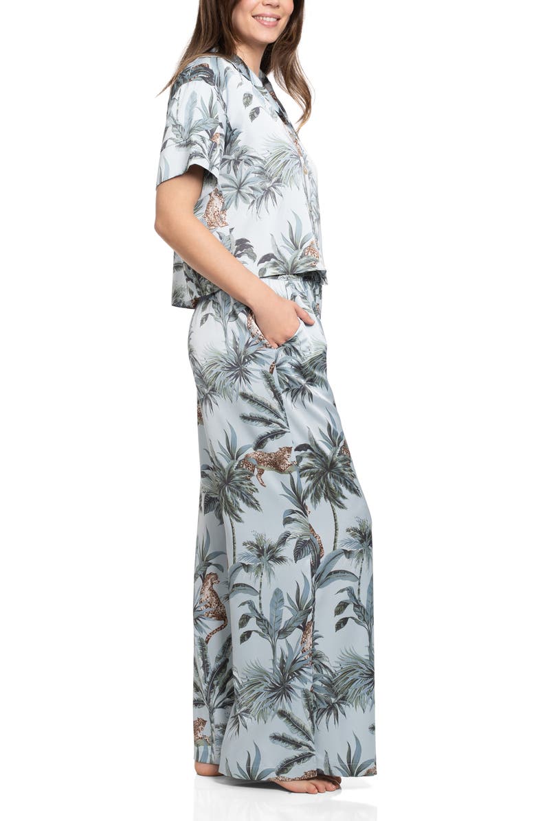 Midnight Bakery One Way Satin Pajamas, Alternate, color, Blue