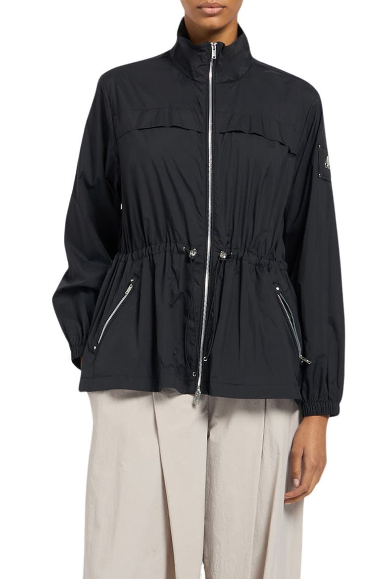 Labelle Water Repellent Ripstop Jacket, Main, color, BLACK