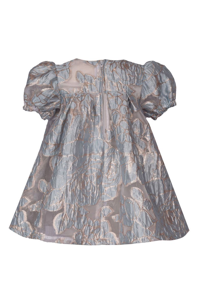 Iris & Ivy Floral Metallic Jacquard Party Dress, Alternate, color,