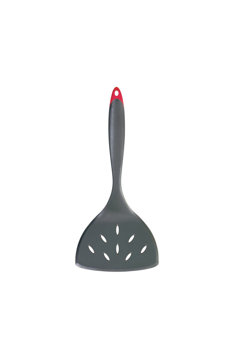 CUISIPRO Fiberglass 11.25-Inch Wide Perforated Turner, Main, color, Black