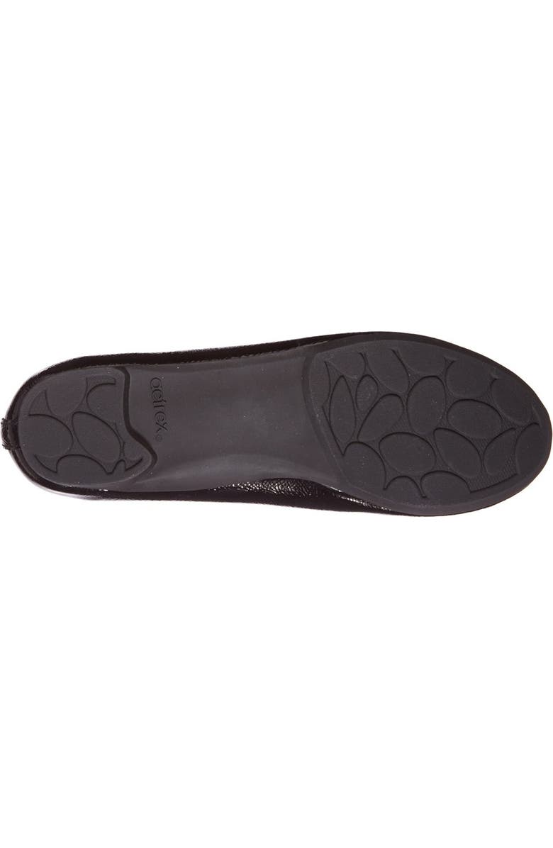 Aetrex 'Erica' Patent Leather Ballet Flat, Alternate, color,