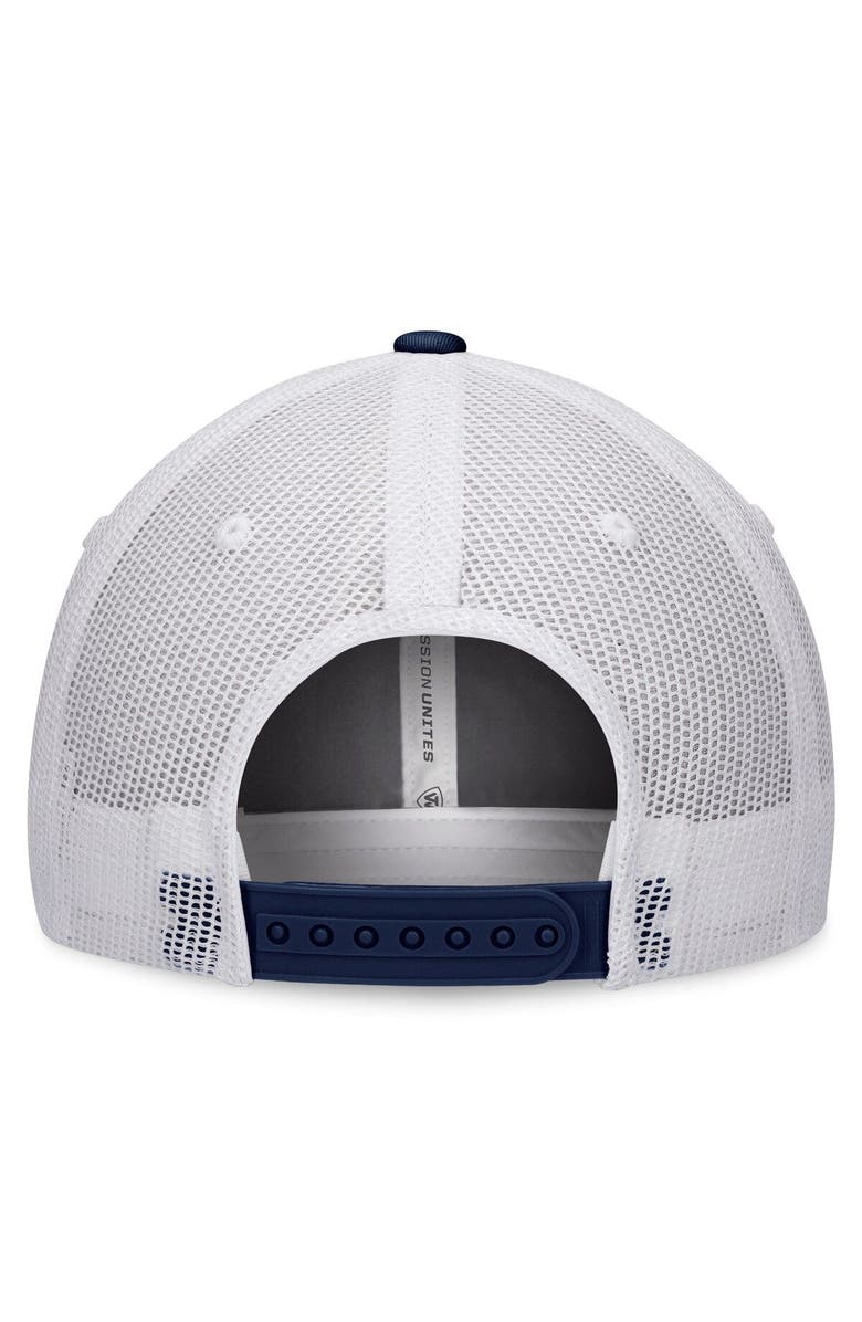 TOP OF THE WORLD Men's Top of the World White/Navy Penn State Nittany Lions Retro Fade Snapback Hat, Alternate, color, 