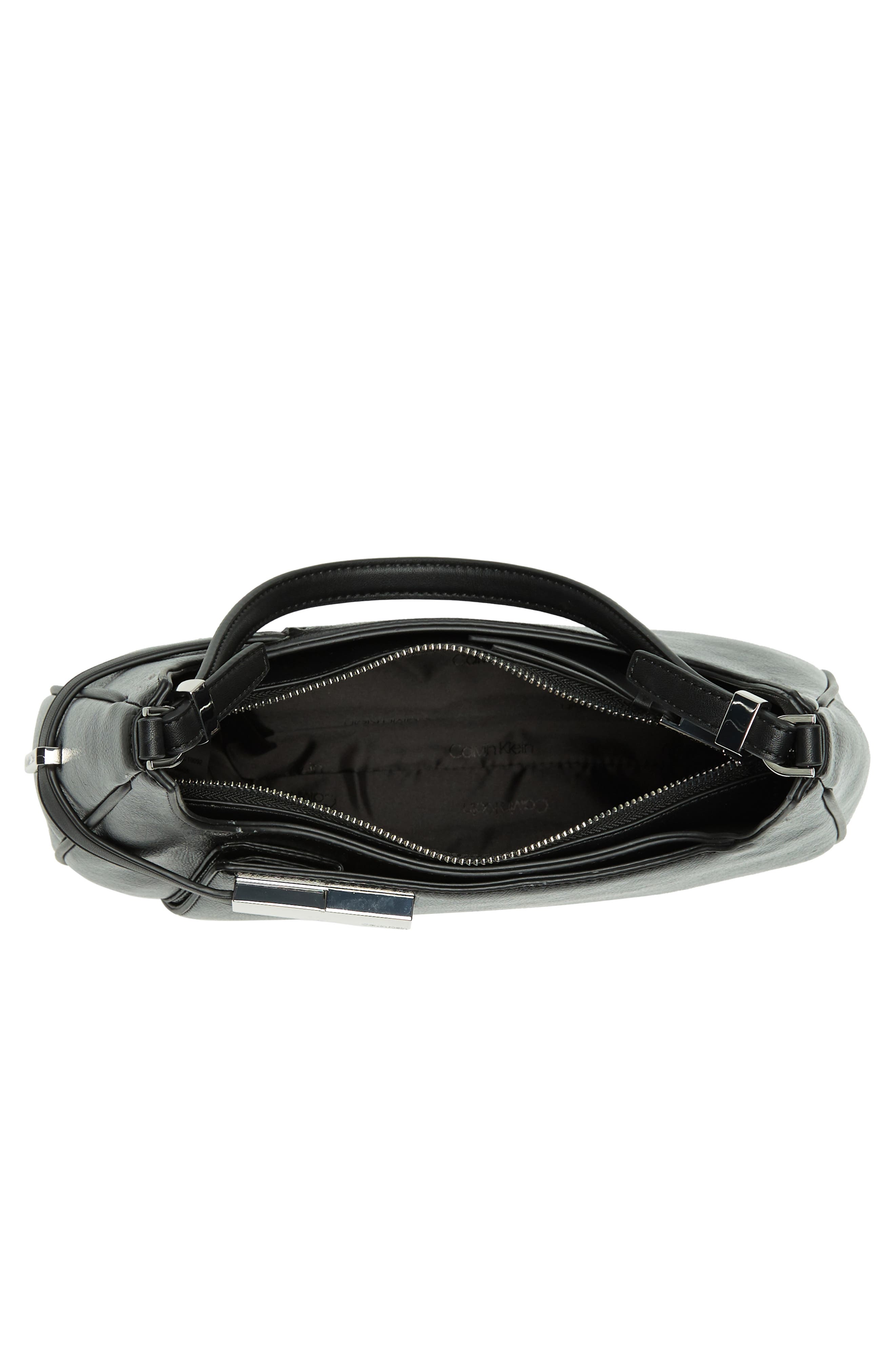 Calvin Klein Becky Waxed Shoulder Bag, Alternate, color, 
