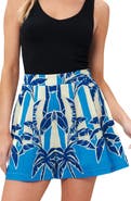 FLYING TOMATO Printed High Waist Shorts