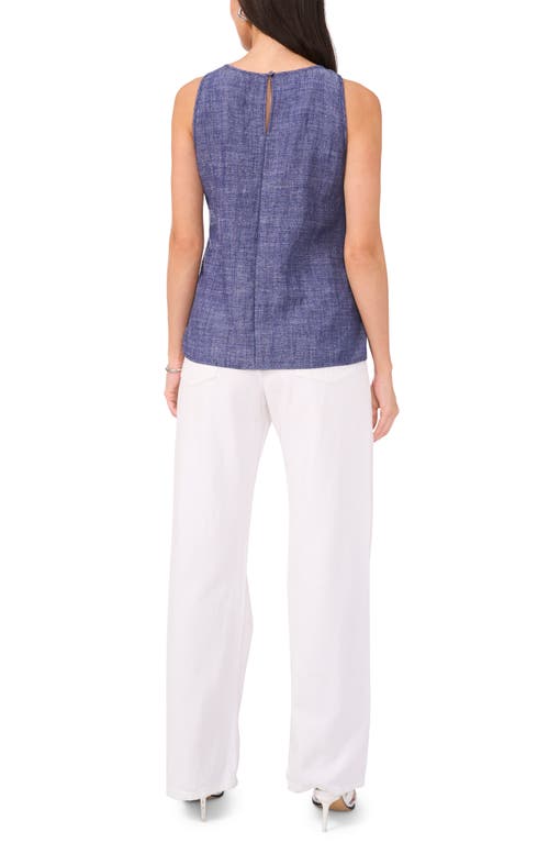 Vince Camuto Back Keyhole Sleeveless Top In Cool Waters