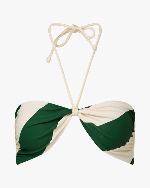 Weworewhat Rope Tie Halter Bikini Top In Sea Green