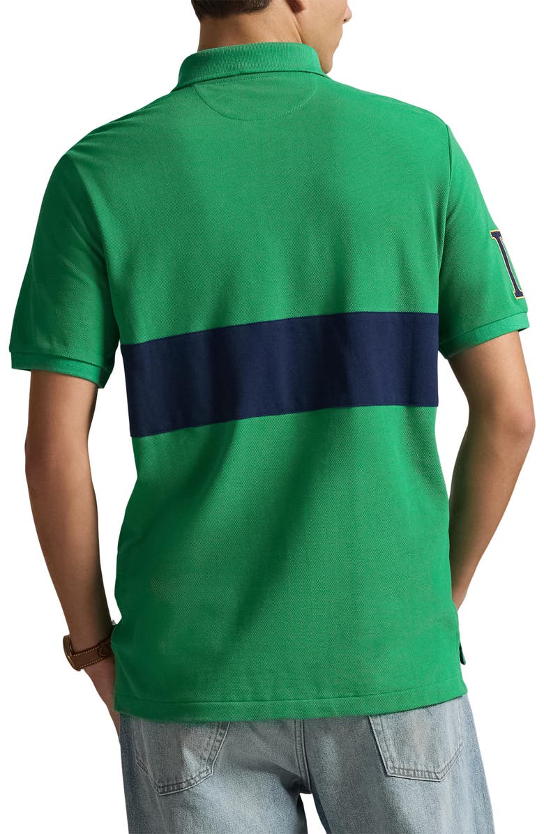 Polo Ralph Lauren Classic Fit Crest Cotton Graphic Polo, Alternate, color, Stafford Green/ Newport Navy