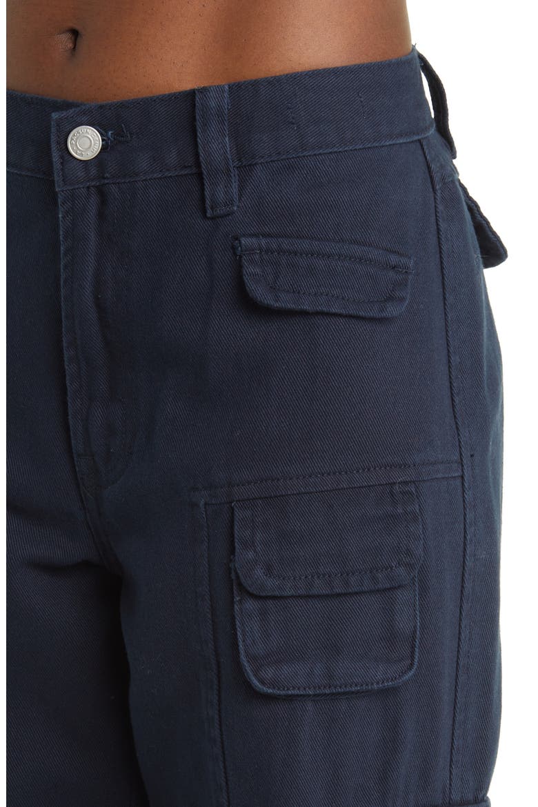 Mid Rise Baggy Cargo Pants, Alternate, color, NAVY BLAZER