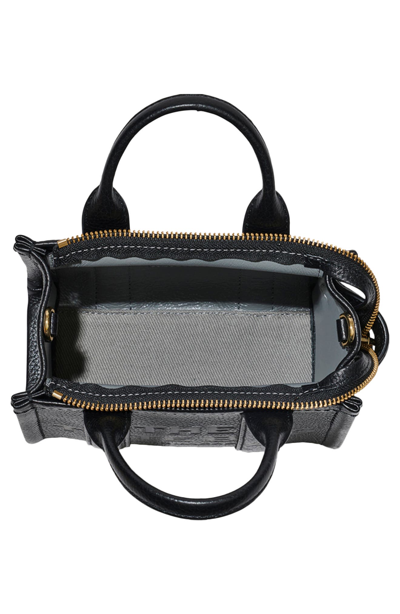 Marc Jacobs The Leather Crossbody Tote Bag, Alternate, color, Black