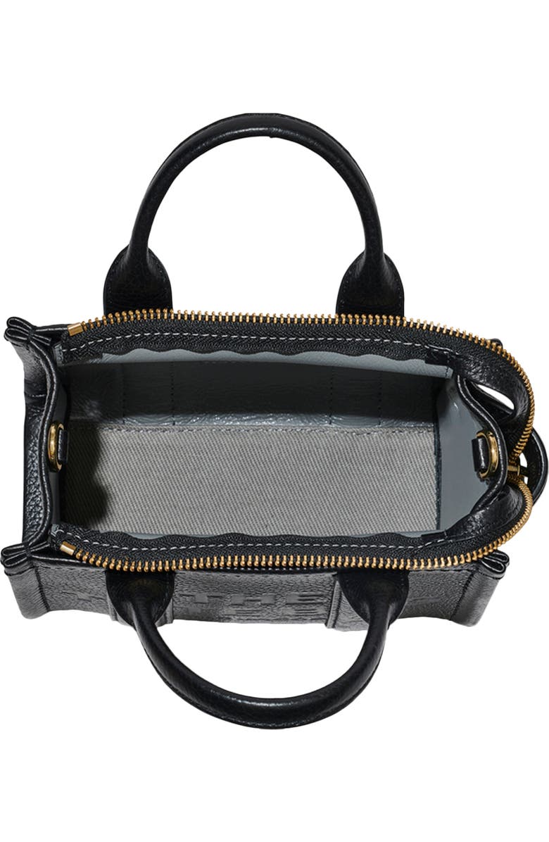 Marc Jacobs The Leather Crossbody Tote Bag, Alternate, color, Black