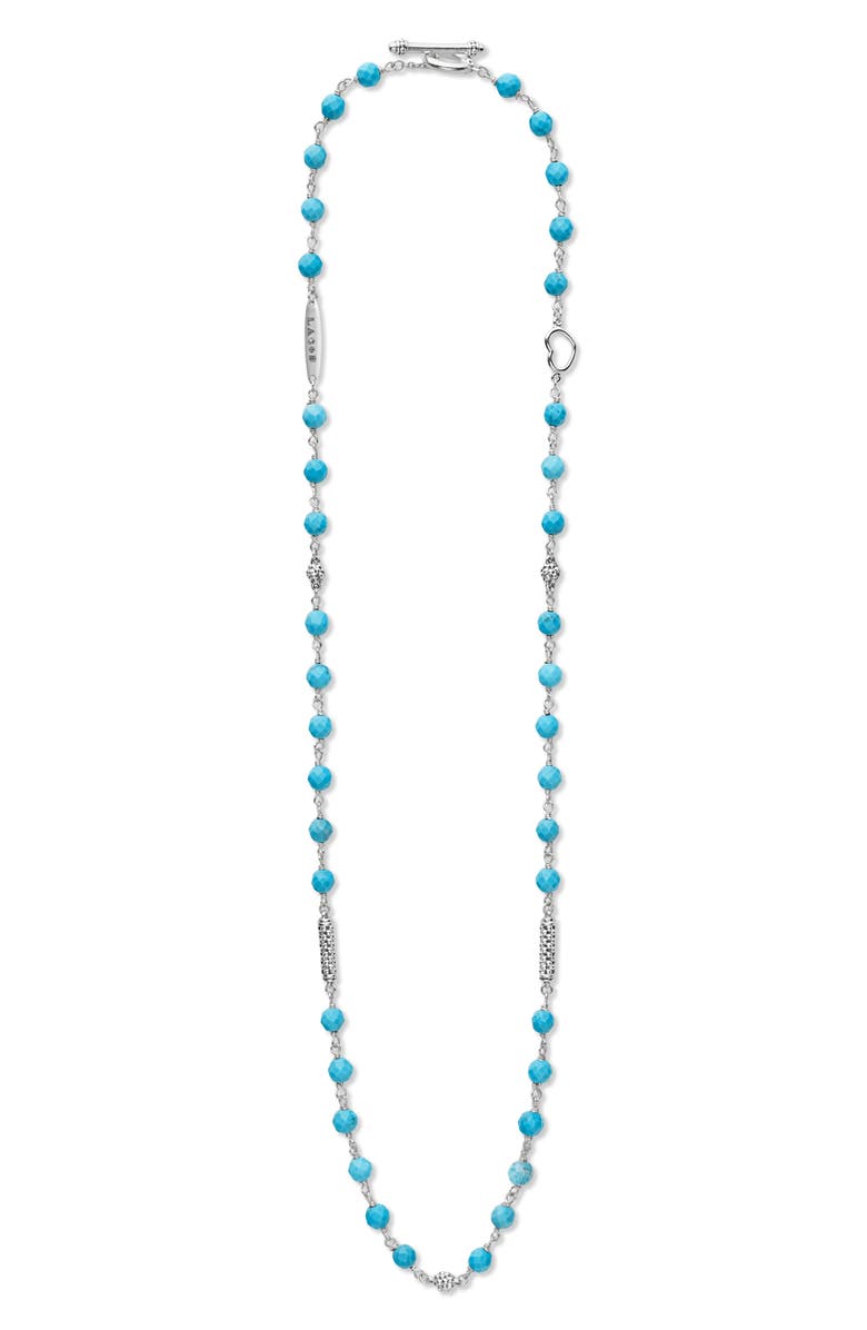 LAGOS Caviar Icon Turquoise Bead Necklace, Alternate, color, Turquoise