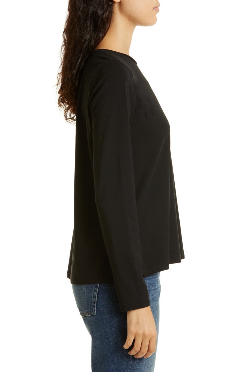 Eileen Fisher Long Sleeve Crewneck Top, Alternate, color,