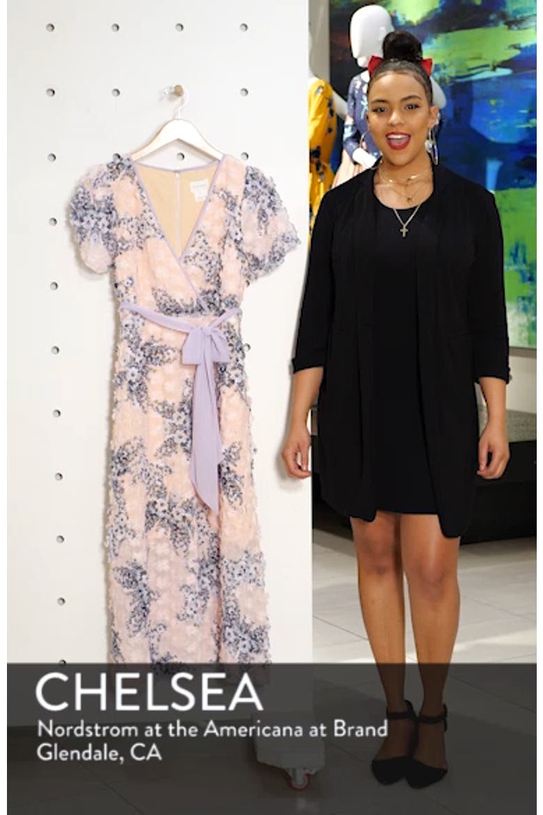 Naima 3D Floral Tea Length Dress video