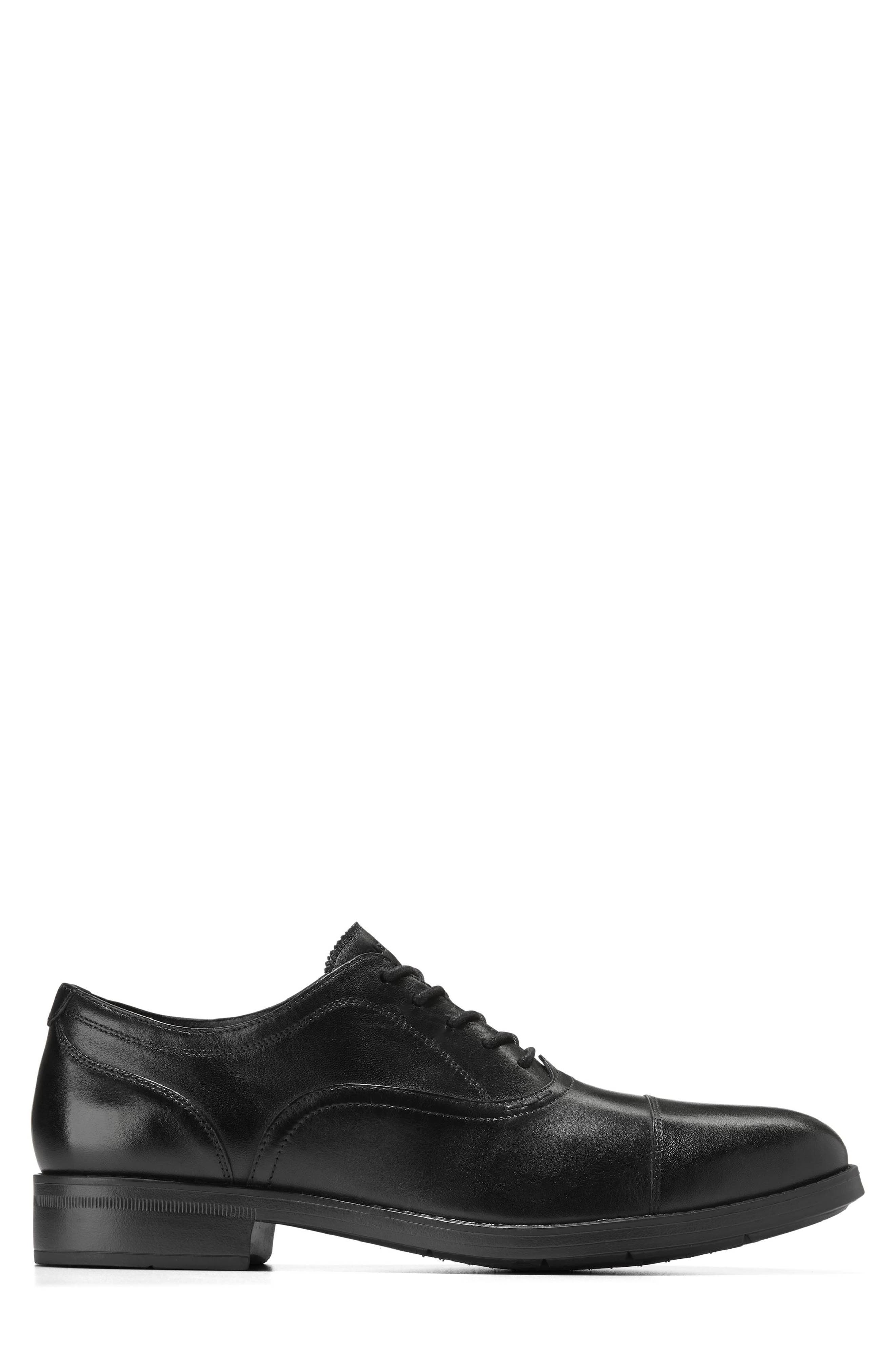 Cole Haan Newmark Grand Cap Toe Oxford, Alternate, color, Black / Black