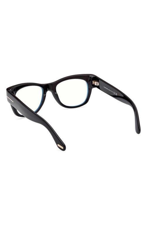 Tom Ford 52mm Round Blue Light Blocking Optical Glasses