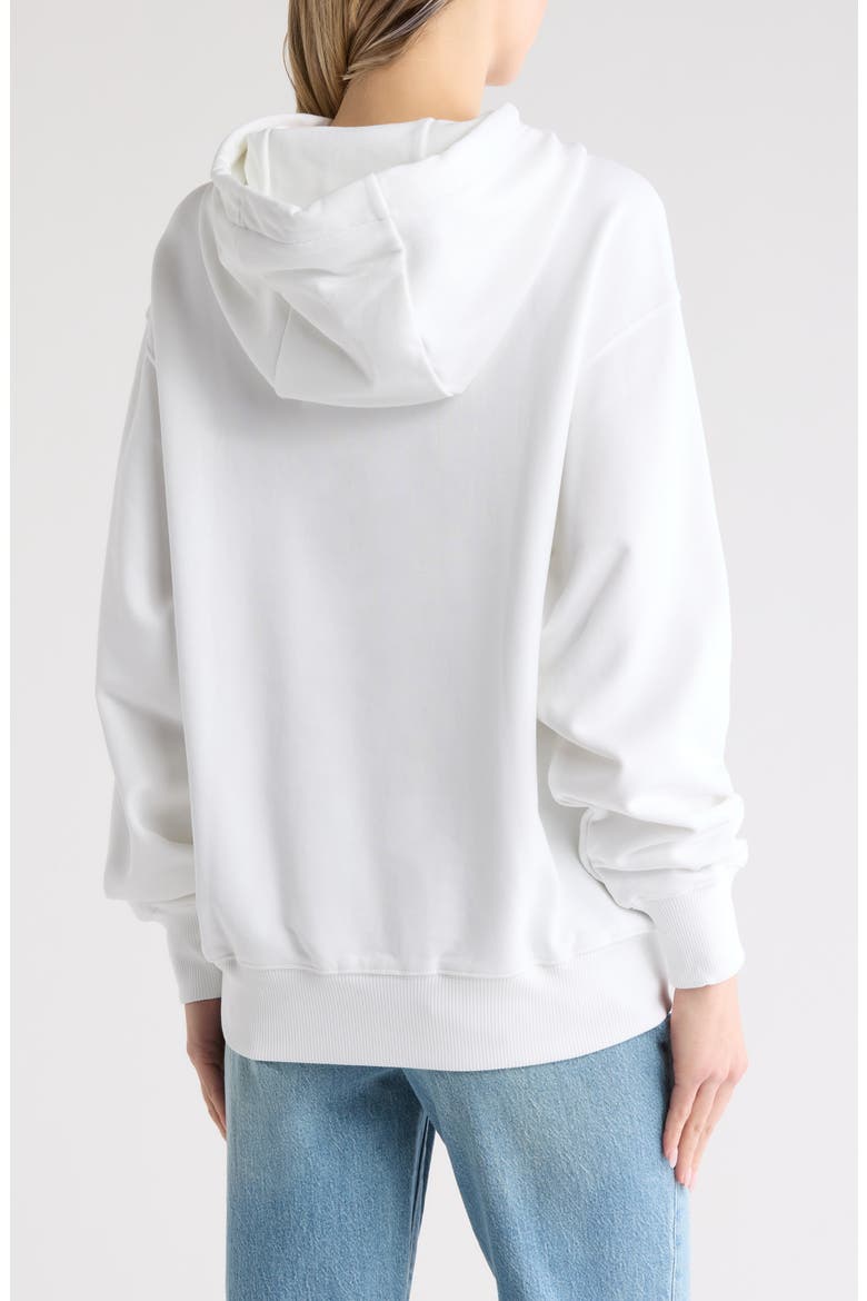 Gender Inclusive Econy 2 Cotton Logo Graphic Hoodie, Alternate, color, WHT
