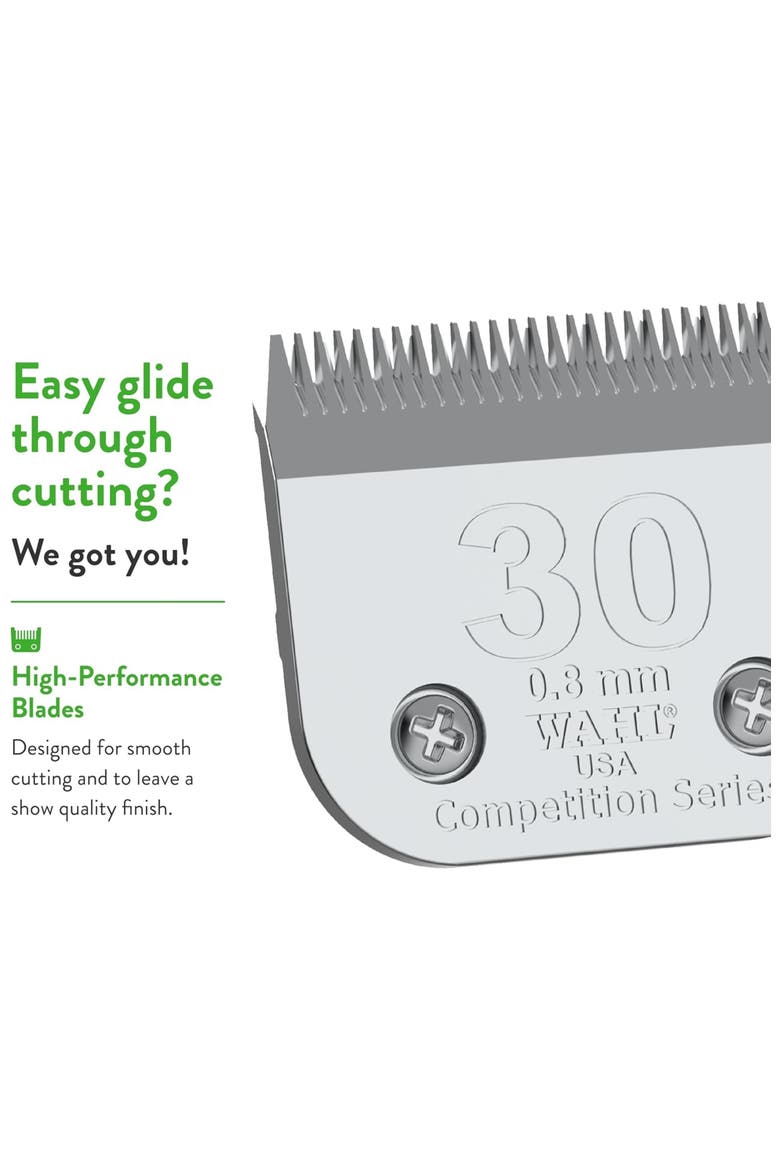 30 fine detachable blade with 1/32-inch cut length, Alternate, color, Chrome