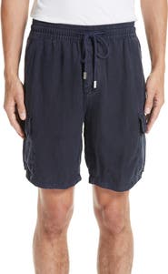 Vilebrequin Men's Linen Bermuda Cargo Pockets Shorts