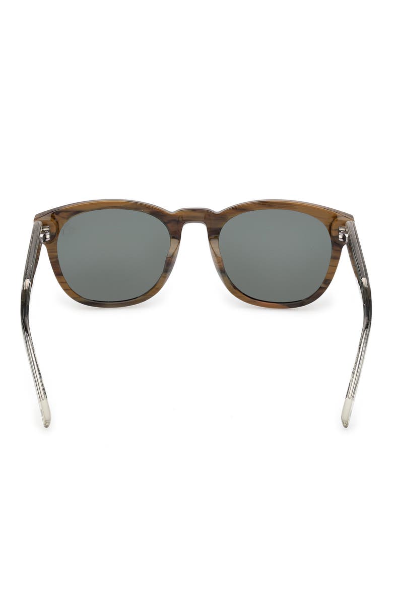 53mm Sunglasses, Alternate, color, SHINY DARK GREEN / GREEN