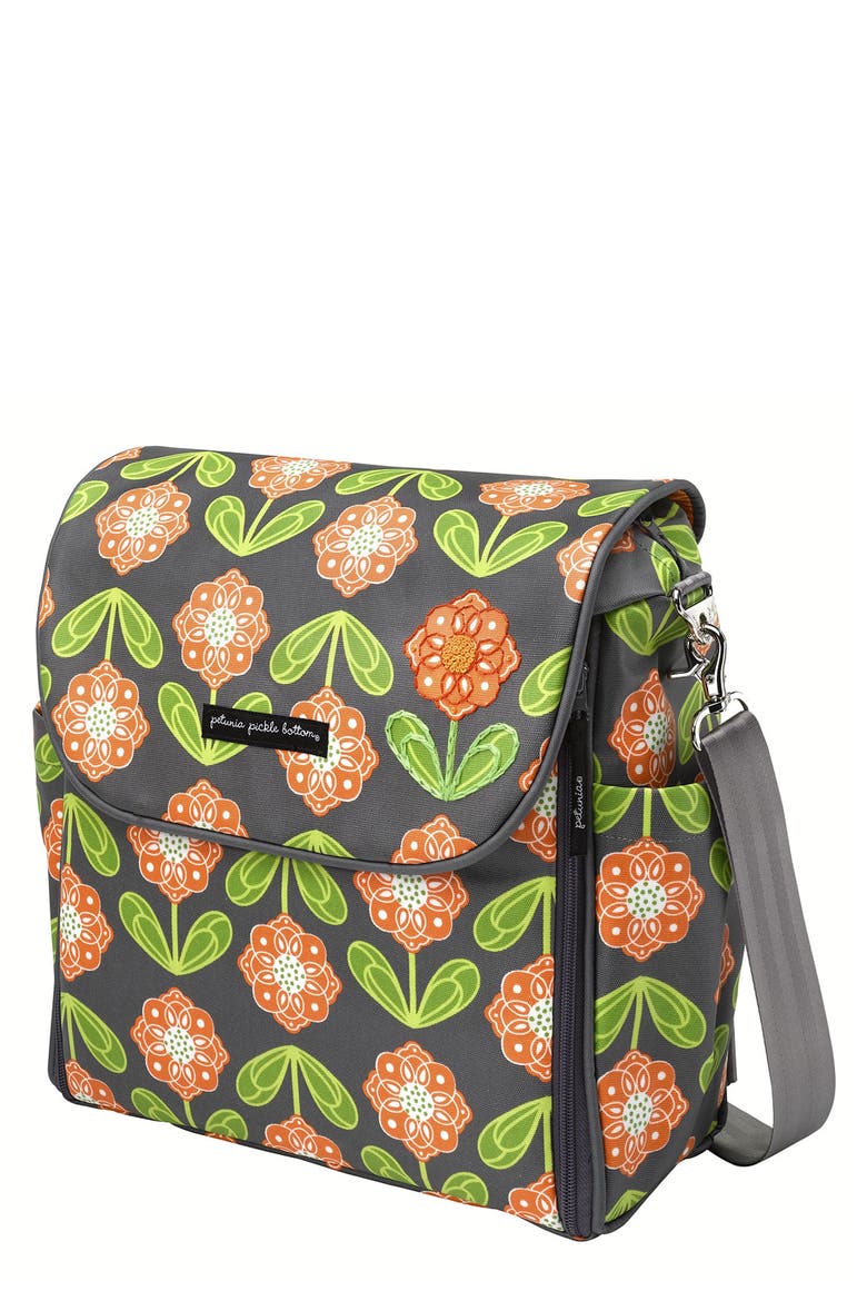 'Boxy Glazed' Diaper Bag, Main, color, SANTIAGO SUNSET