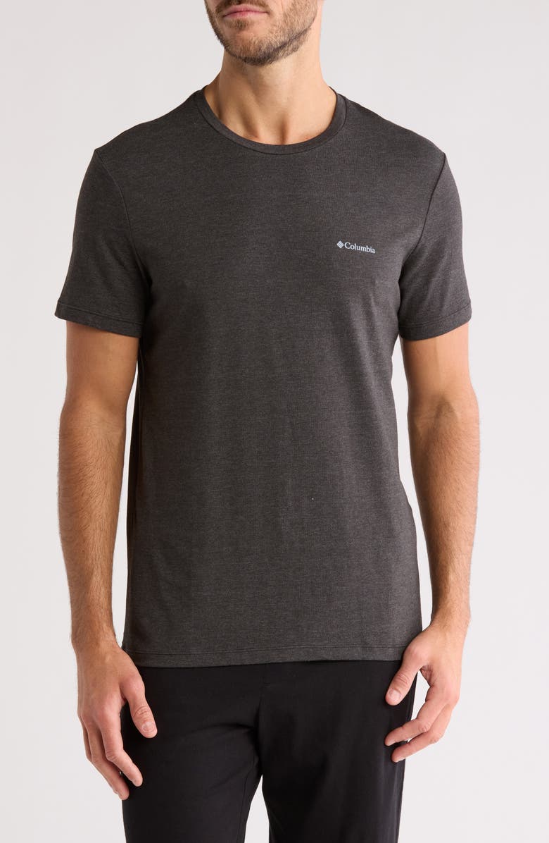 Columbia Short Sleeve Pajama T-Shirt, Main, color, Black